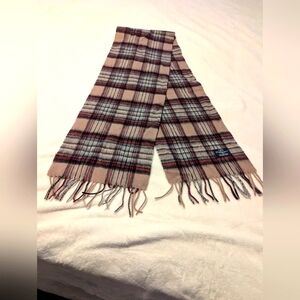 Ballantrae  Edinburgh Scotland 100% Lambswool Plaid Tartan Wool Scarf